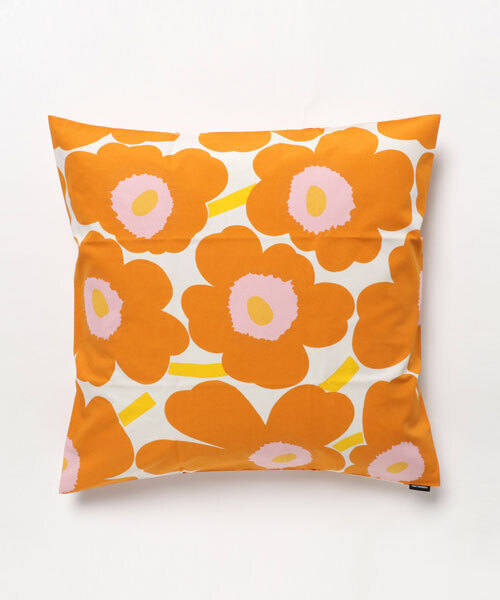 クッションカバー オレンジ イエロー マリメッコ marimekko 1点