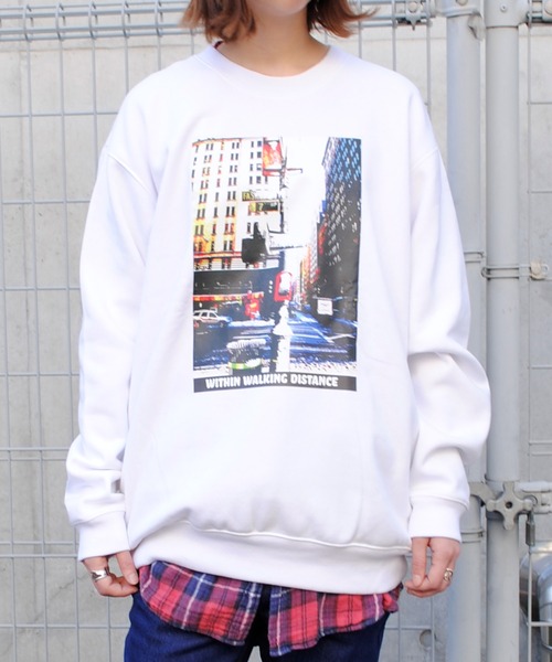 トレーナー プルオーバー ピザ プリントトレーナー POWER TO THE PEOPLE トレーナー スウェット 「POWER PEOPLE