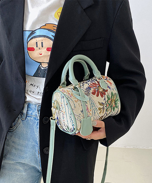 c.u.l ショルダーバッグ バッグ 「c.u.l」ジャガードフラワー