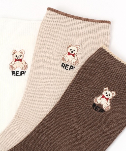 靴下 刺繍ベアソックス|ZOZOTOWN |04