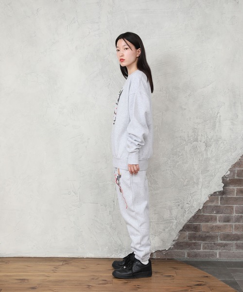 トレーナー スウェット Common Noun/Flower Yumi Matsushita 裏起毛クルースウェット レディース メンズ トレーナー スウェット Common Noun/Flower Yumi Matsushita 裏
