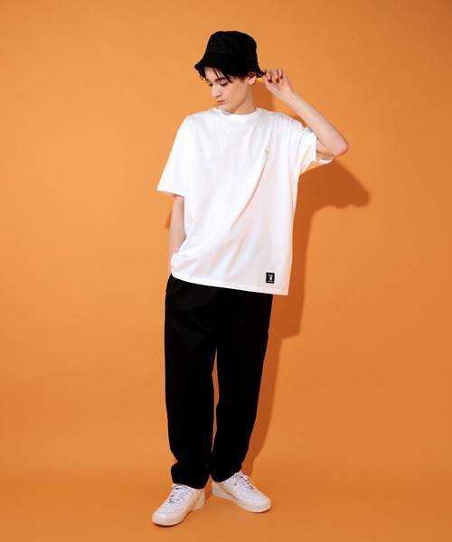 ttt_msw プレイボーイシャツ PLAYBOY tシャツ ワンポイントロゴ刺繍Tシャツ メンズ