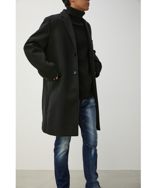 moussy★新品未使用★ブラックチェスターコート moussy チェスターコート 黒 【公式通販】