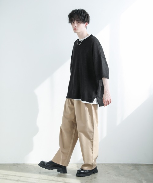 ASTRONOMY セーター ニット Buyer's Select / 綿麻半袖クルーネック