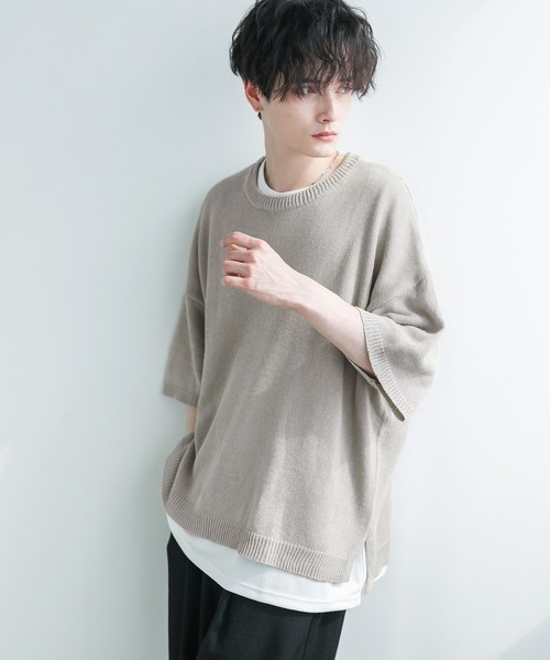 ASTRONOMY サマーニット セーター ニット Buyer's Select / 綿麻半袖 ASTRONOMY サマーニット セーター ニット Buyer's Select / 綿麻半袖