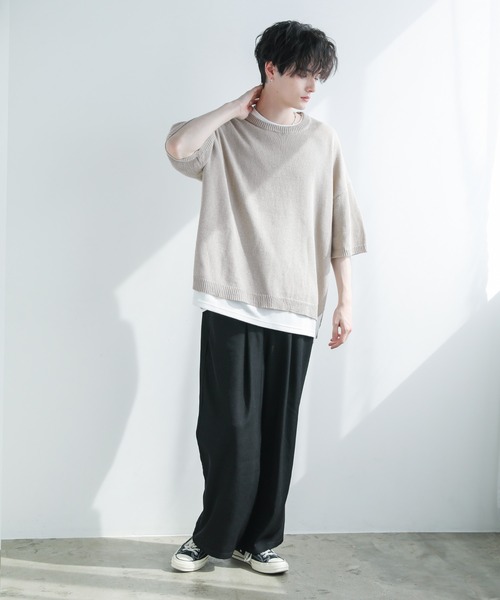 ASTRONOMY セーター ニット Buyer's Select / 綿麻半袖クルー