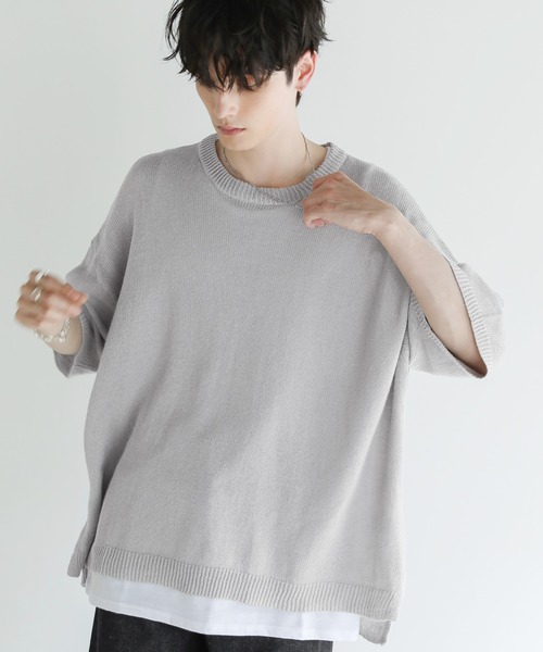 ASTRONOMY セーター ニット Buyer's Select / 綿麻半袖クルー