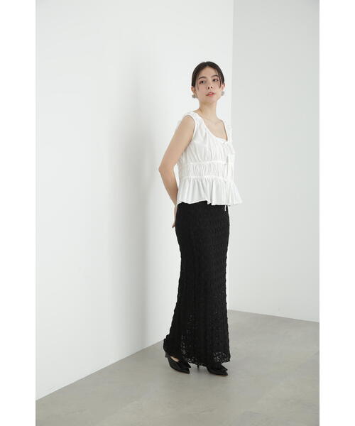 JILL STUART スカート シュリンクレースジャージースカート