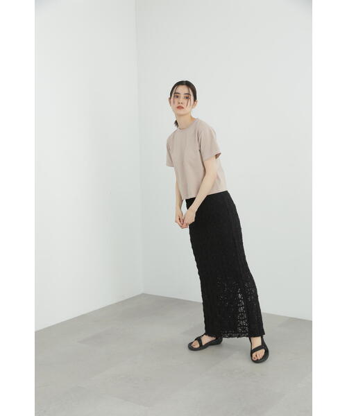 JILL STUART スカート シュリンクレースジャージースカート