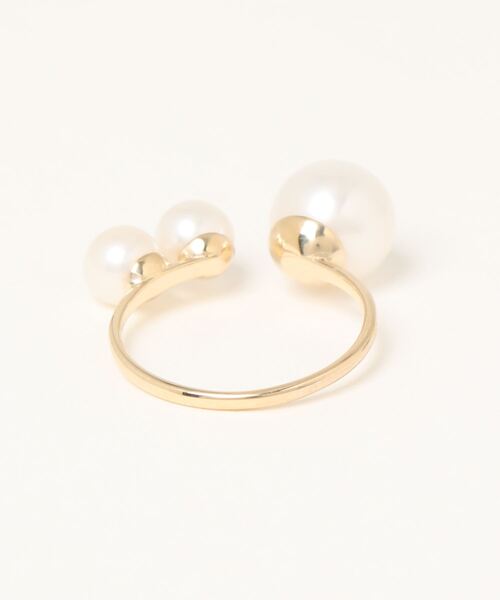 con affetto 指輪 リング K10淡水パールリング レディース : ZOZOTOWN