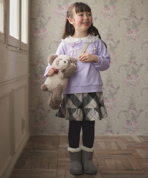 familiar 女の子とクマ刺繍 ショルダーバッグ familiarのフリマアイテム一覧