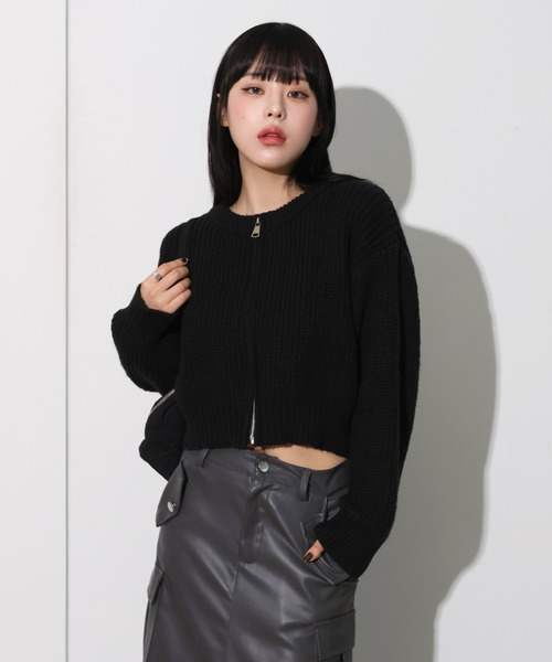【美品✨】ルネ ジップアップブルゾン カーディガン 36 予約商品10月上旬以降順次お届け】シェニールジャカード