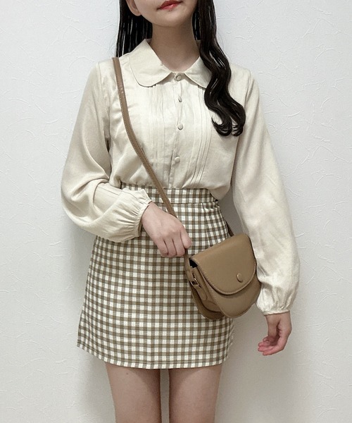 夏の女子会にぴったり❤️ゆったりシルエットのコットン&リネントップス　爽やか NEWYORKER L-SIZE｜【L】シアードライボイル スキッパーギャザー