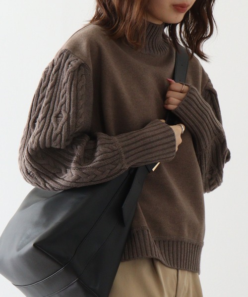 EGLANTINE ニット セーター 「EGLANTINE」ケーブルニット