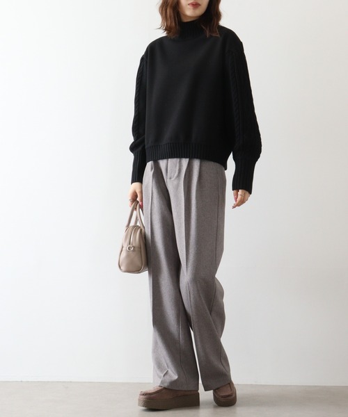 EGLANTINE ニット セーター 「EGLANTINE」ケーブルニット
