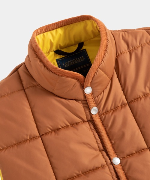 LAVENHAM（ラベンハム） ベスト ジレ BIG SQUARE QUILT MICKFIELD MENS