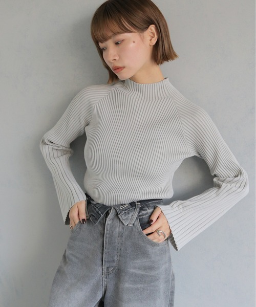 cheriella ニット セーター 「cheriella」WEB限定配色二重臼リブニット