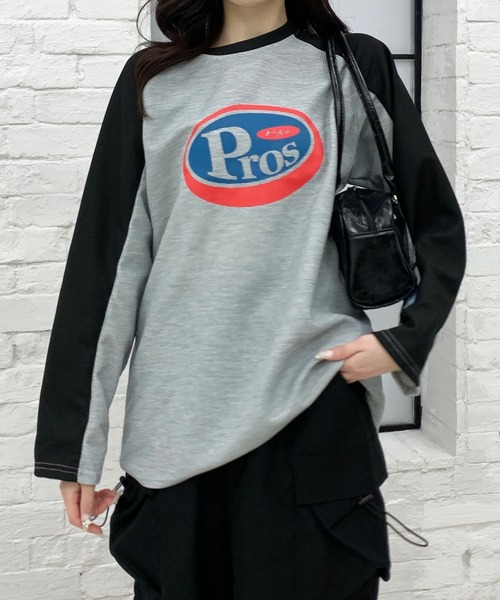 tシャツ ラグランオーバーサイズプルオーバー レディース tシャツ ラグランロンT ラグランスリーブボーダープルオーバー