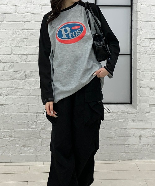 tシャツ MELLOWブリュワリープリント　ラグランTEE レディース Starting Over tシャツ oversize raglan sleeve print T-shirt