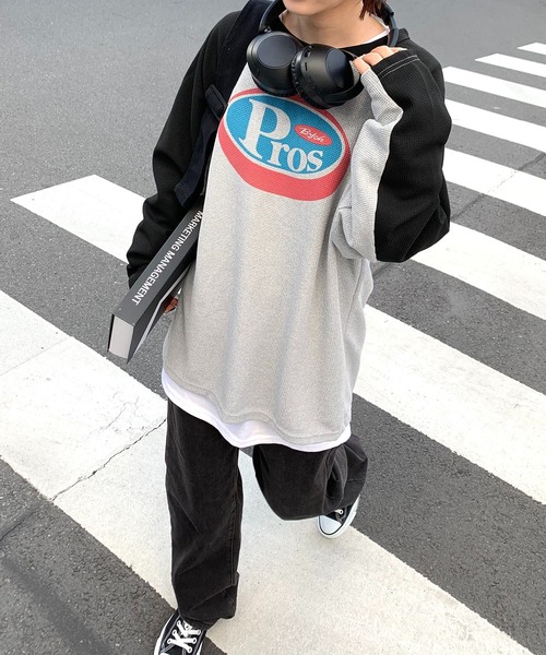 tシャツ ラグランオーバーサイズプルオーバー レディース オーガニックコットン ダブルガーゼ 長袖tシャツ レディース