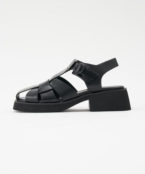 LANVIN en Bleu サンダル レザーグルカサンダル レディース