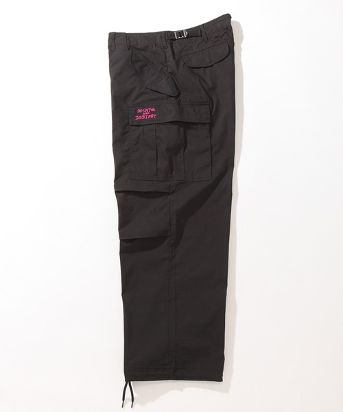 ZIP Select Thrasher デニムパンツ ブラック THRASHER/スラッシャー】ダブルニースラブデニムイージーパンツ
