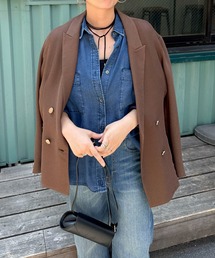 Doux Archives メッシュテーラードダブルジャケット 楽天市場】メッシュテーラードダブルジャケット／ドゥ