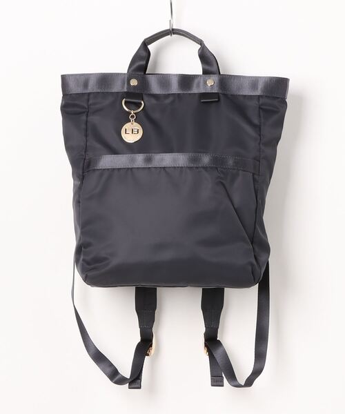 LA BAGAGERIE デイバック リュック チャーム付き ナイロン