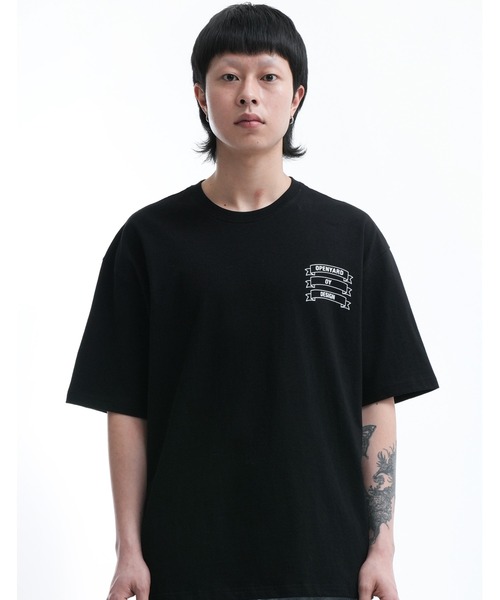 ★OY★BACK CROSS ODOLLY T-BLACK★正規品/韓国直送料込/人気 OY tシャツ 「OY/オーワイ」 BACK CROSS ODOLLY T/バッククロス