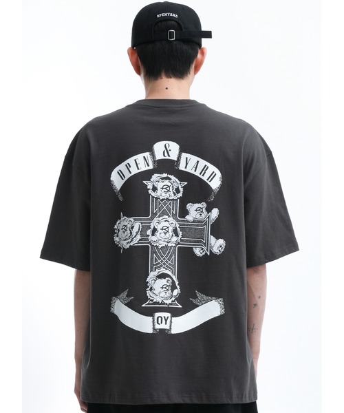 ★OY★BACK CROSS ODOLLY T-BLACK★正規品/韓国直送料込/人気 OY tシャツ 「OY/オーワイ」 BACK CROSS ODOLLY T/バッククロス