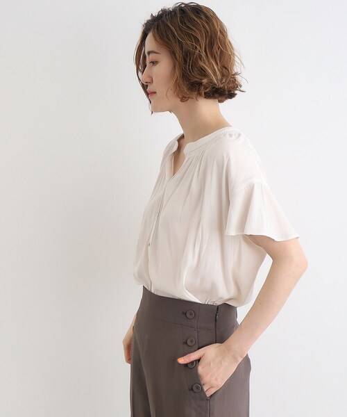 ブラウス シャツ 「洗える」ヴィンテージWAVE ブラウス レディース 洗える】ヴィンテージWAVE ブラウス / J.PRESS LADIES S
