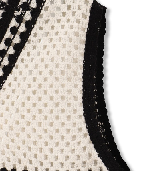 MAYSON GREY（メイソングレイ） ニット セーター 配色クロシェニット