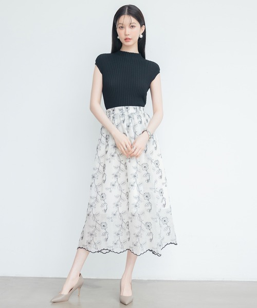 SAISON DE PAPILLON ニット セーター プチハイネックフレンチ