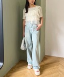 tシャツ Tシャツ 前後2wayチュールビスチ...の詳細画像1