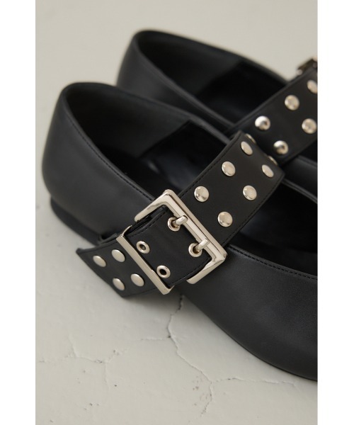 crie conforto パンプス スタッズバレエシューズ : ZOZOTOWN