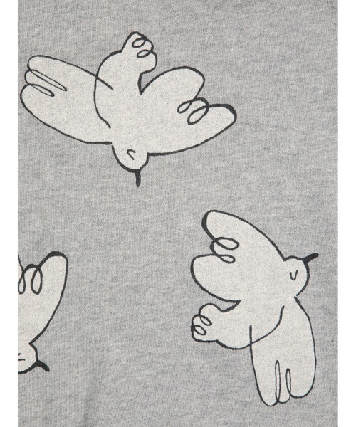 パーカー Freedom Bird all over zipped hoodie キッズ 子供服 男の子 女の子の画像