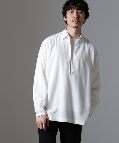 THE C】 SKIPPER SHIRT/スキッパーシャツ（シャツ/ブラウス
