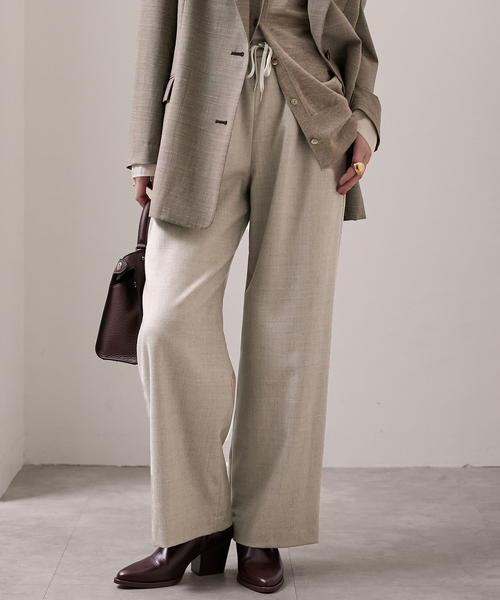 VERMEIL par iena パンツ ウールイージーパンツ レディース : ZOZOTOWN  