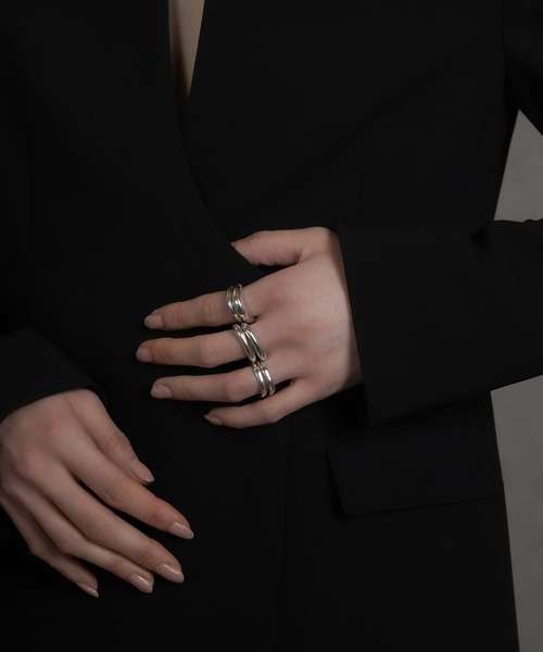 指輪 リング 「ISOLATION / アイソレーション」Volume Curve Ring / ISR-0202 レディース メンズの画像