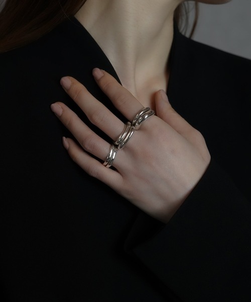 指輪 リング 「ISOLATION / アイソレーション」Volume Curve Ring / ISR-0202 レディース メンズの画像