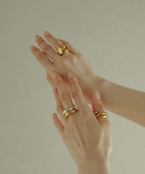 指輪 リング 「ISOLATION / アイソレーション」Volume Curve Ring / ISR-0202 レディース メンズの画像