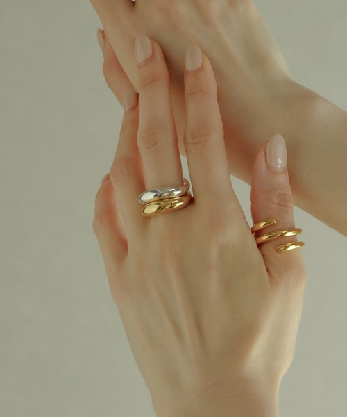 指輪 リング 「ISOLATION / アイソレーション」Volume Curve Ring / ISR-0202 レディース メンズの画像