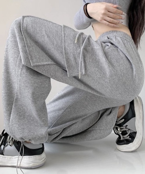 roomy スウェットパンツ ジャージ スエットカーゴパンツ