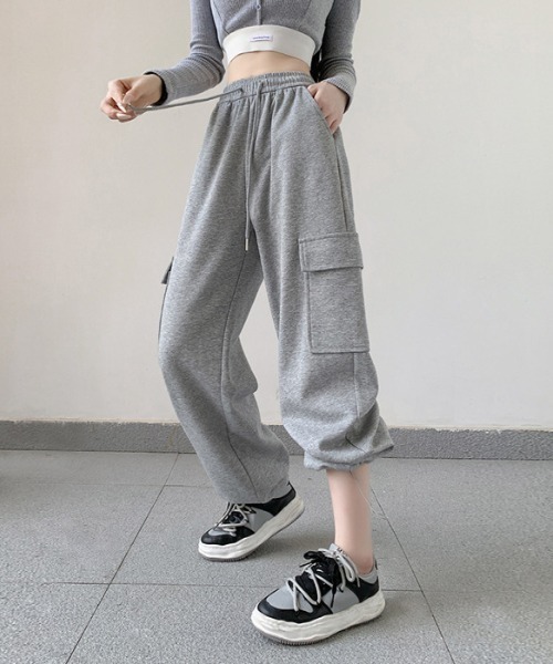 roomy スウェットパンツ ジャージ スエットカーゴパンツ レディース