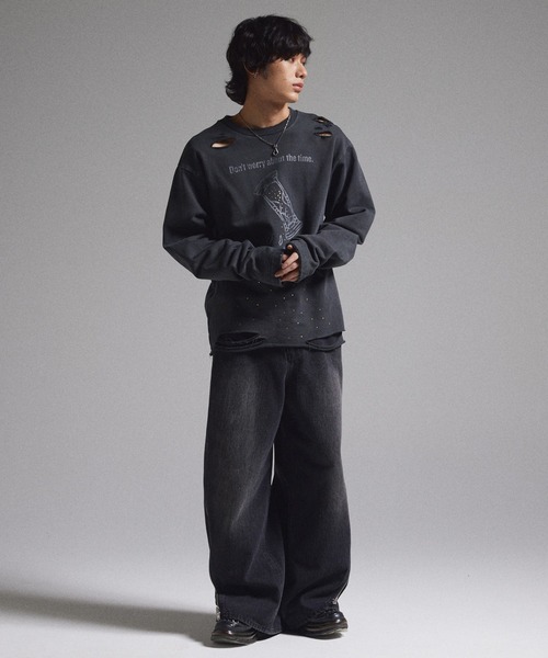 GRANCY トレーナー スウェット 「GRANCY」LinestoneDesign