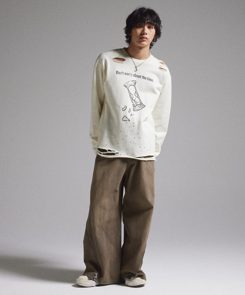 GRANCY トレーナー スウェット 「GRANCY」LinestoneDesign