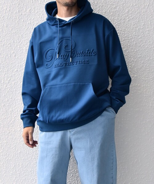 ○★訳有り新品未使用　G/FORE　プルオーバーパーカー　36　ブルー 訳有り 新品未使用 G/FORE（ジーフォア） プルオーバーパーカー 36