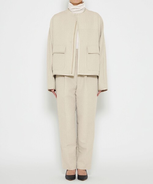 uncrave パンツ シャイニージャガード パンツ（uncrave WHITE