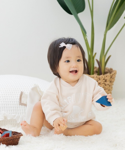 JAM & LINK ベビー服 ロンパース リメイク風 裏毛ロンパース