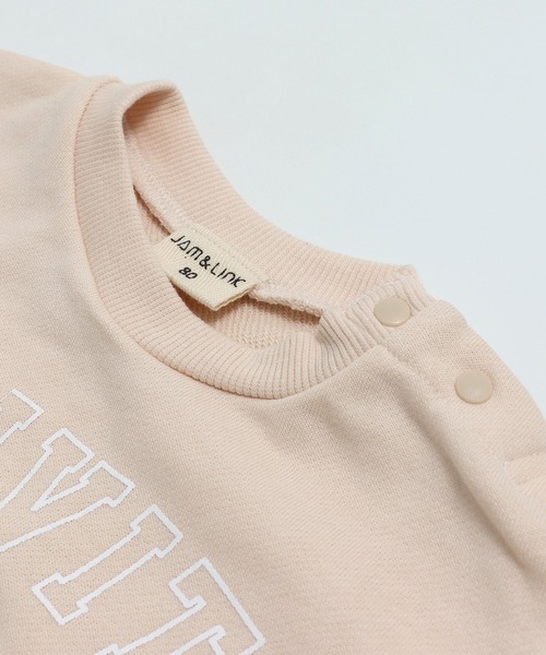 JAM & LINK ベビー服 ロンパース リメイク風 裏毛ロンパース